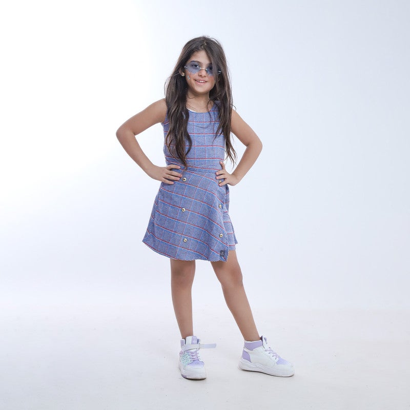 بيبو سالوبيت شورت بناتي كاروه_ازرق - Image 1